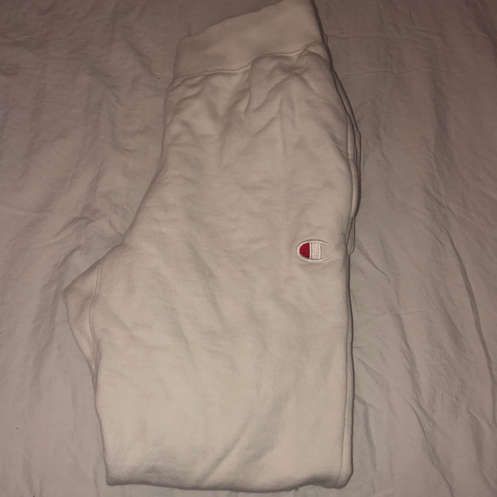 Champion white joggers